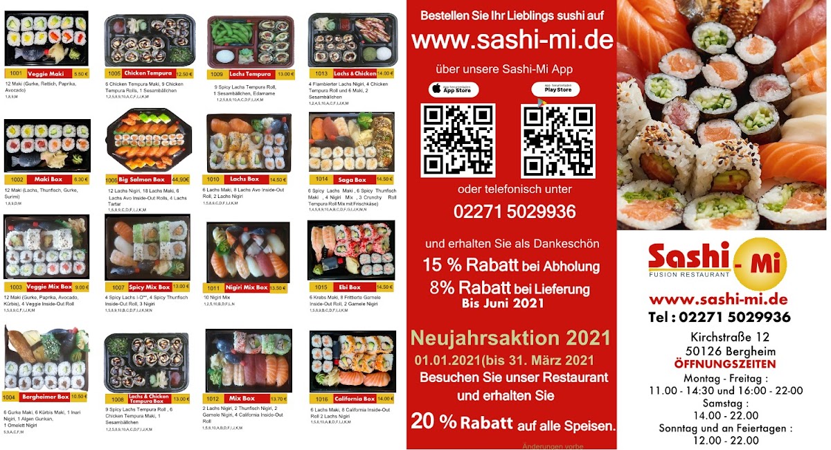 Menu Sashi-Mi Fusion Restaurant Lieferung-2